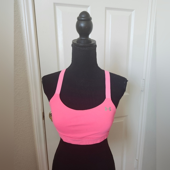 Under Armour Vibrant Pink Sports Bra - Picture 1 of 5